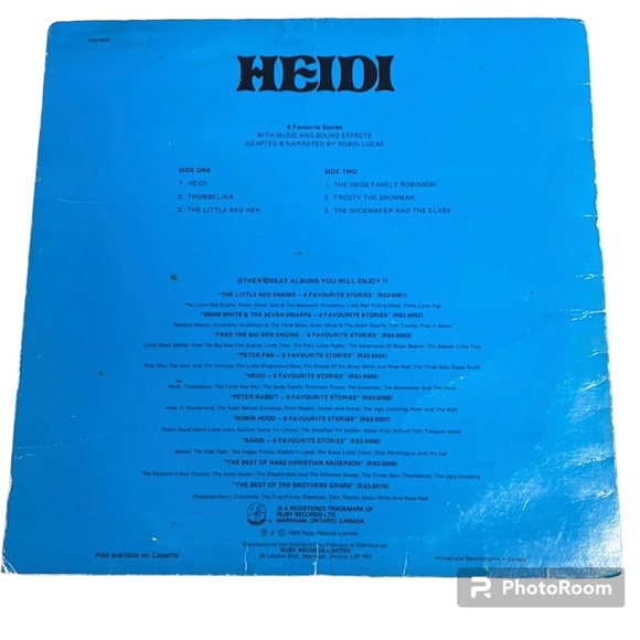 VINTAGE | Record | Ruby Records | Heidi - Picture 2 of 4